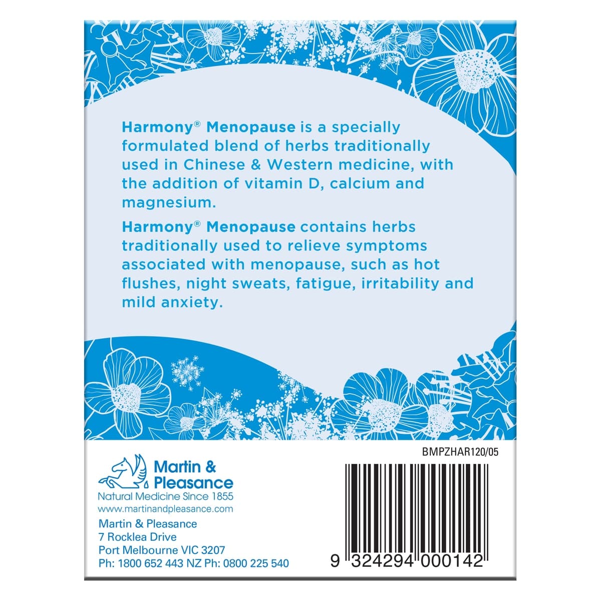 Thumbnail Harmony Menopause Multi Herb Formula 120 Tablets