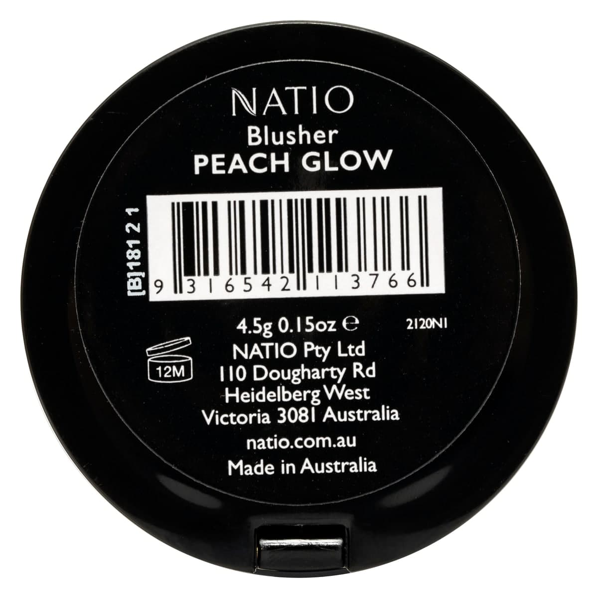 Thumbnail Natio Blusher Peach Glow 5g