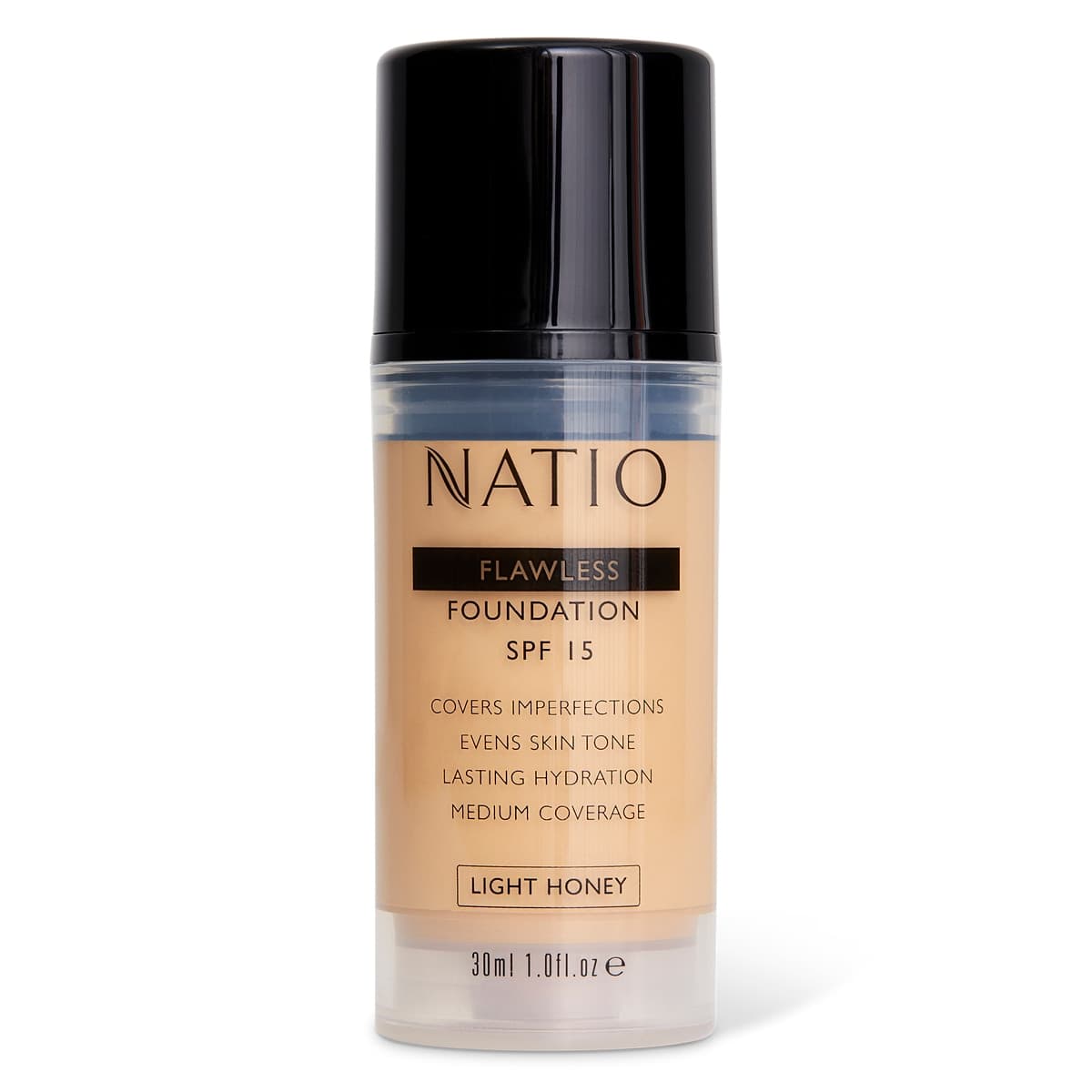 Thumbnail Natio Flawless Foundation SPF15 Light Honey 30ml
