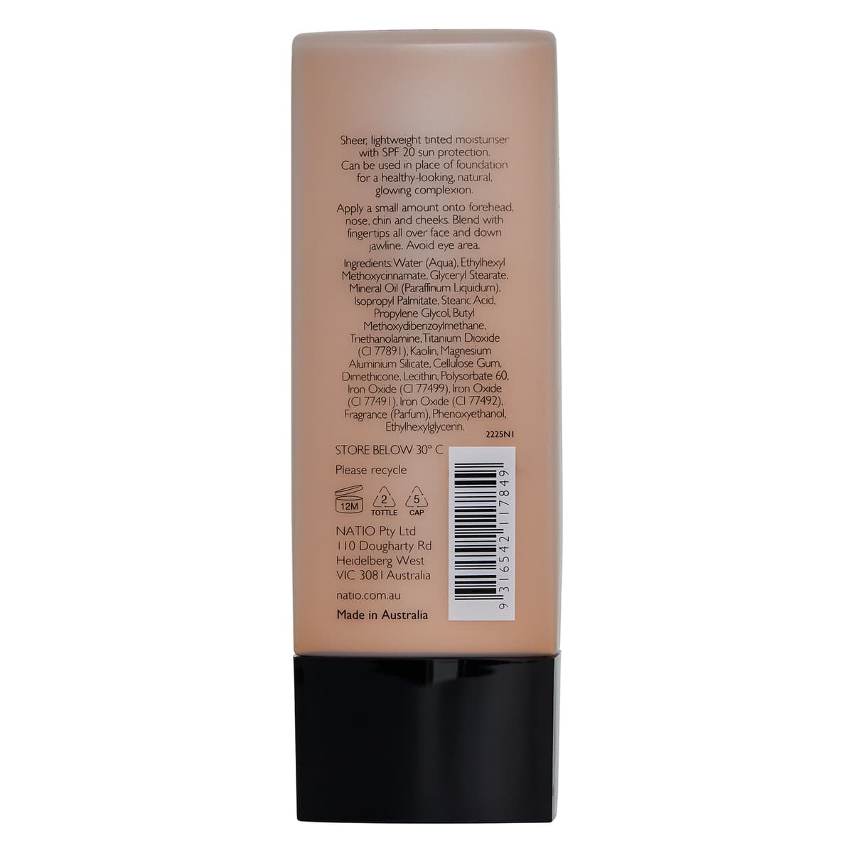 Thumbnail Natio Tinted Moisturiser SPF20 Honey 50ml