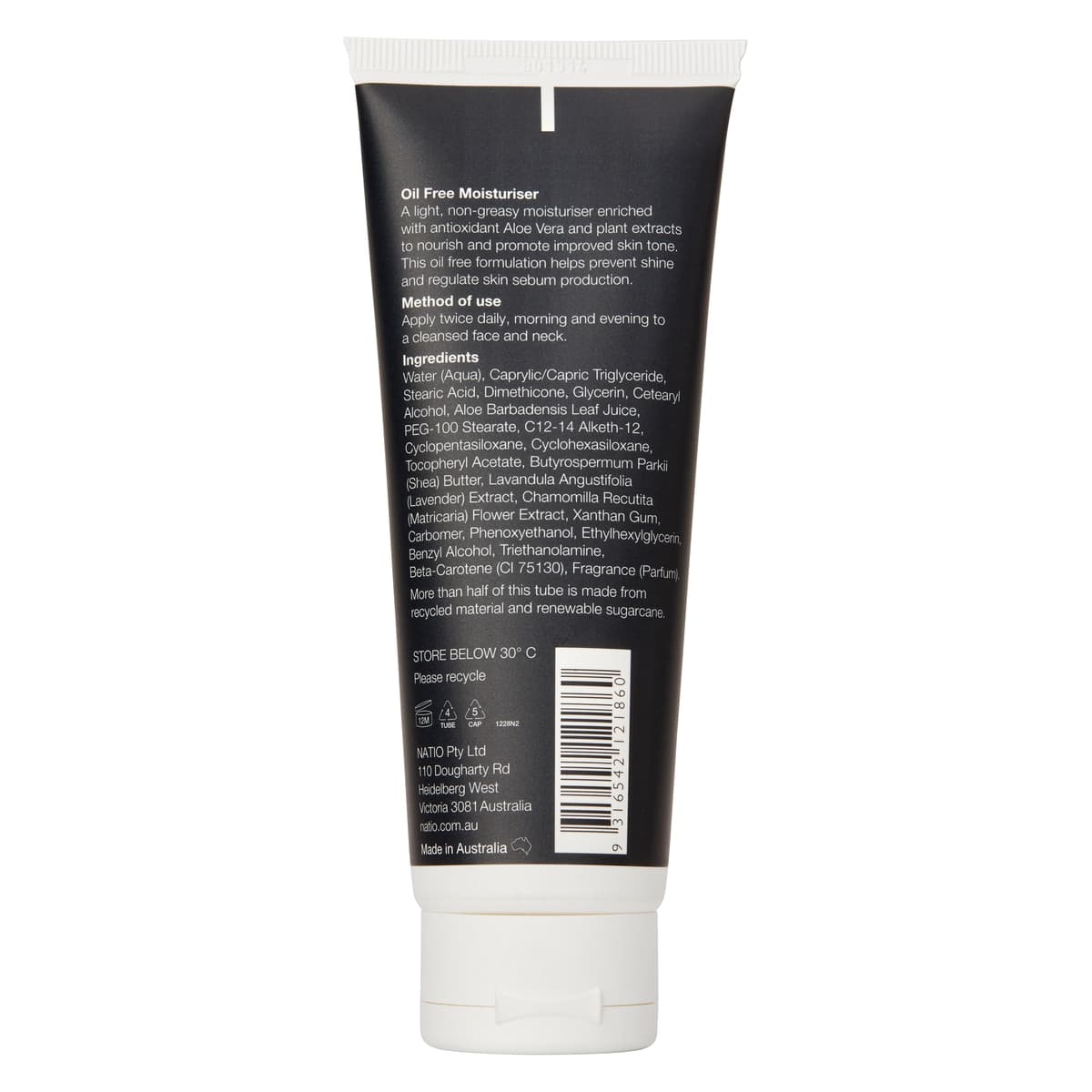 Thumbnail Natio for Men Oil Free Moisturiser 100g