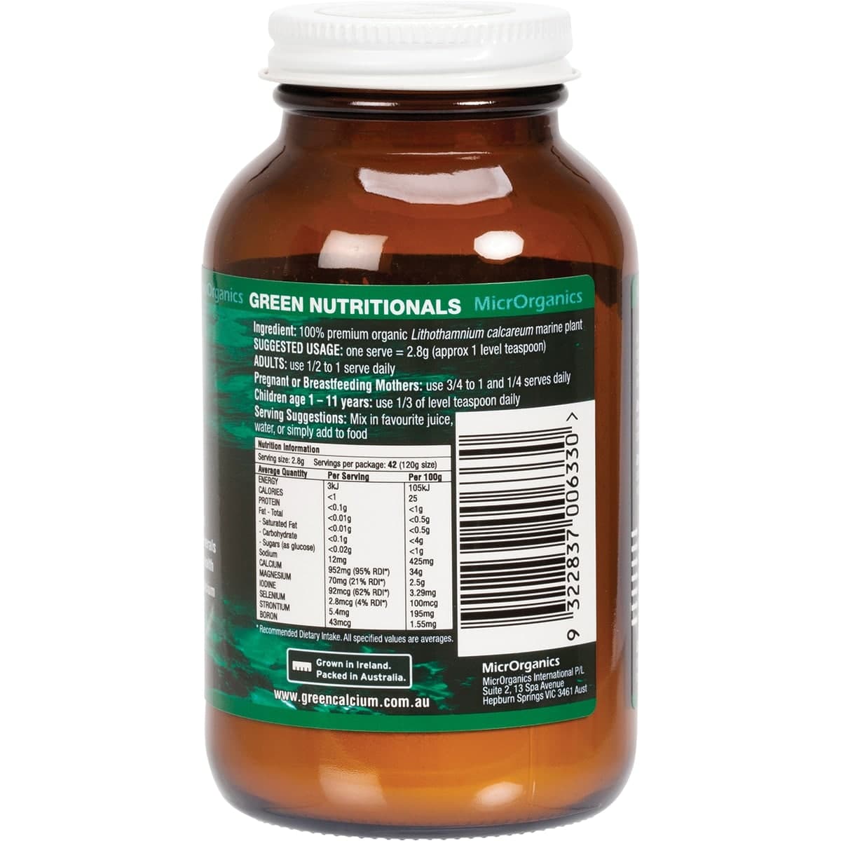 Thumbnail Green Nutritionals Green Calcium Powder 100g