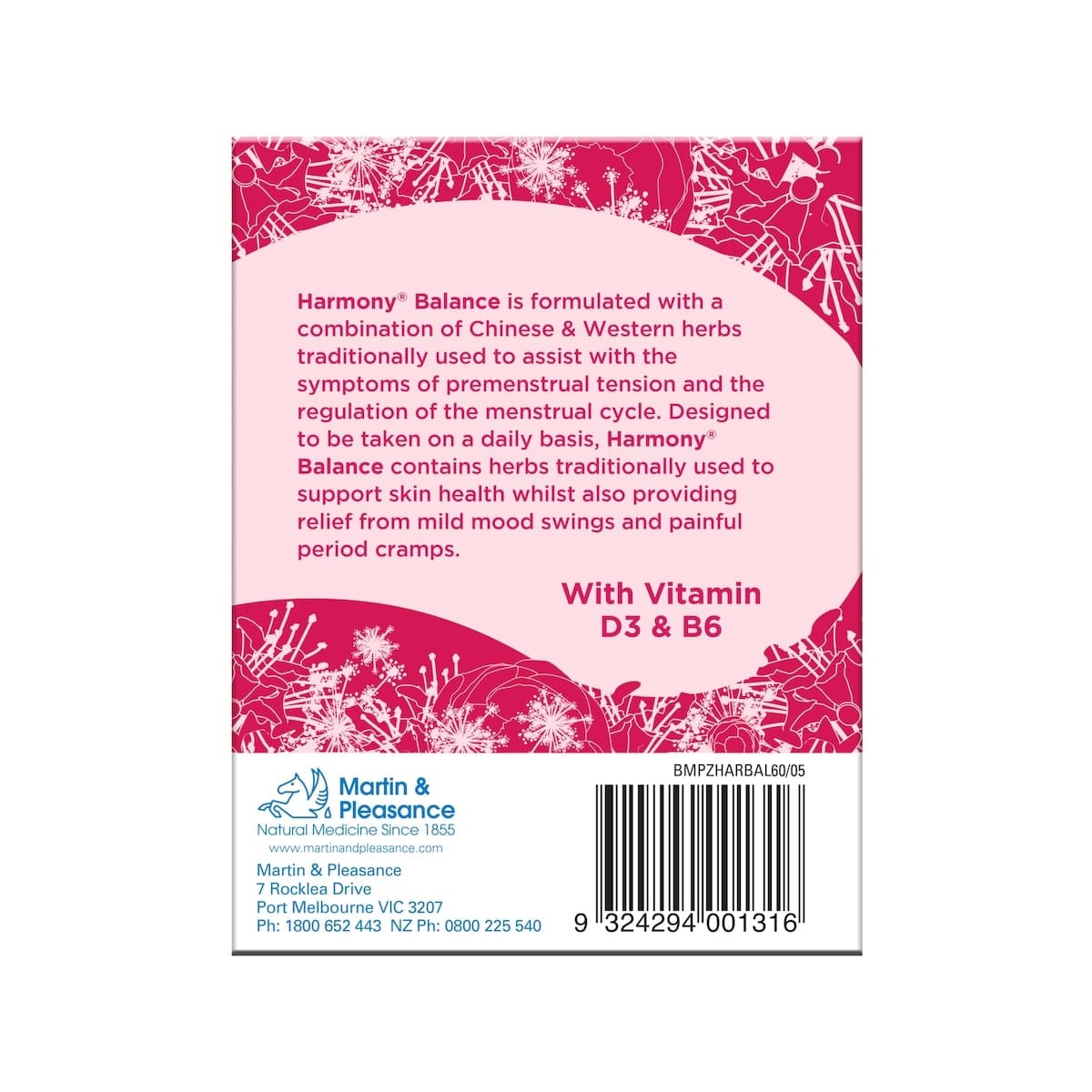 Thumbnail Harmony PMS Support 60 Tablets