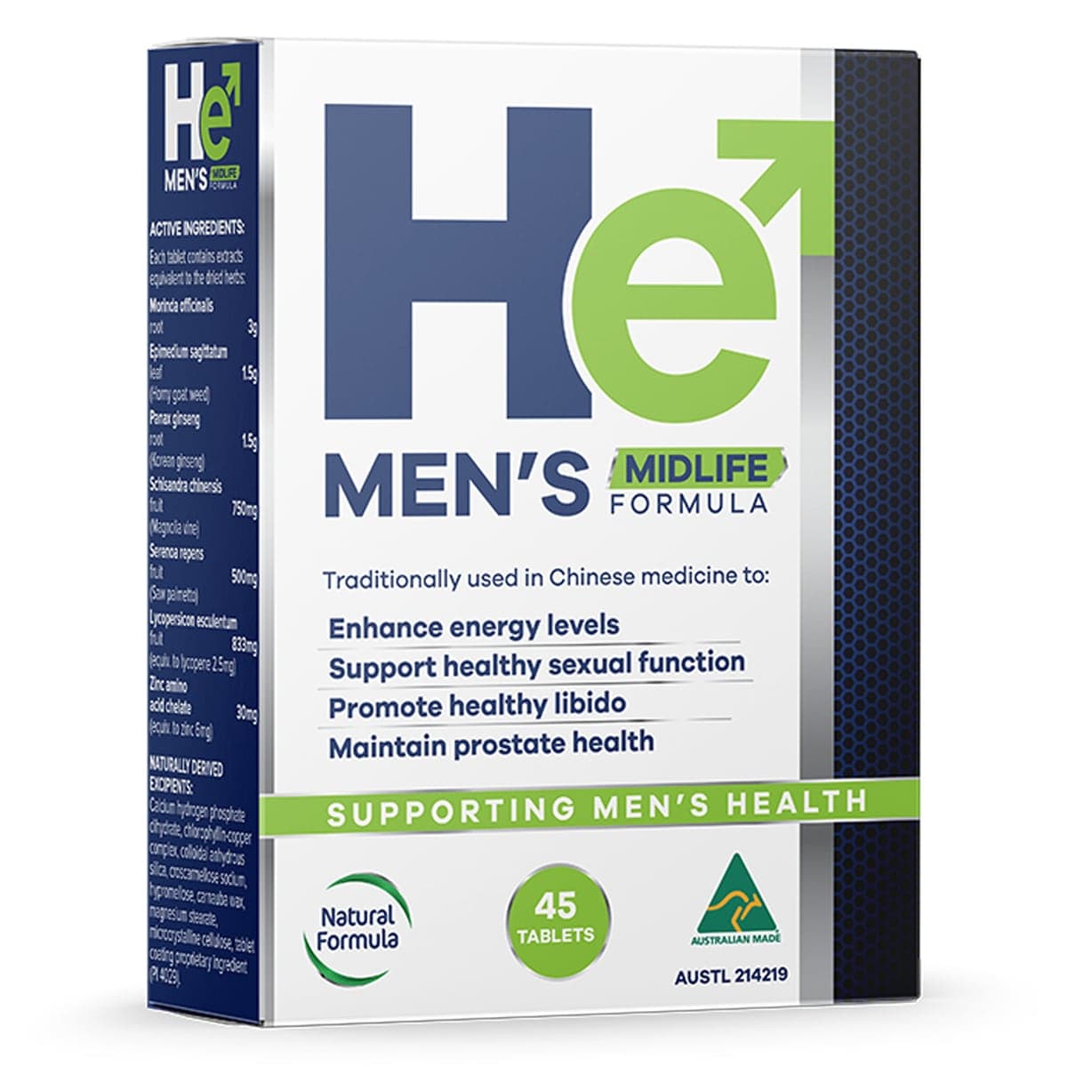 Thumbnail HE Men's Midlife Formula 45 Tablets