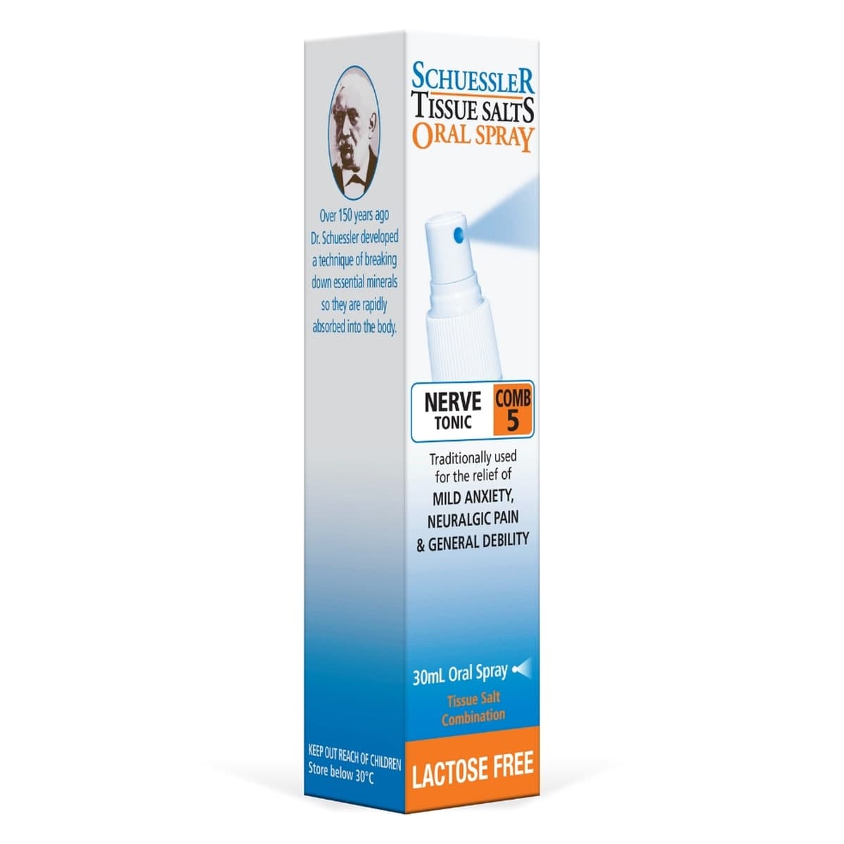 Thumbnail Schuessler Tissue Salts Comb 5 Nerve Tonic Spray 30ml