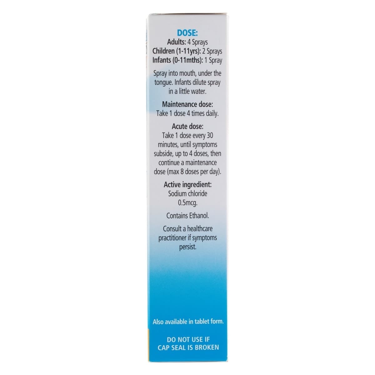 Thumbnail Schuessler Tissue Salts Nat Mur Fluid Balance Spray 30ml