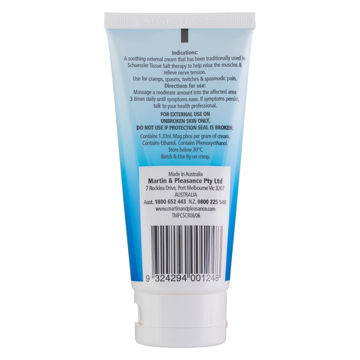 Thumbnail Schuessler Tissue Salts Mag Phos Muscle Relaxant Cream 75g