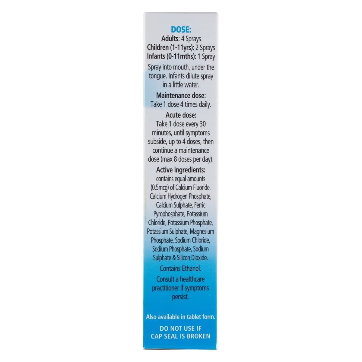 Thumbnail Schuessler Tissue Salts Comb 12 General Tonic Spray 30ml
