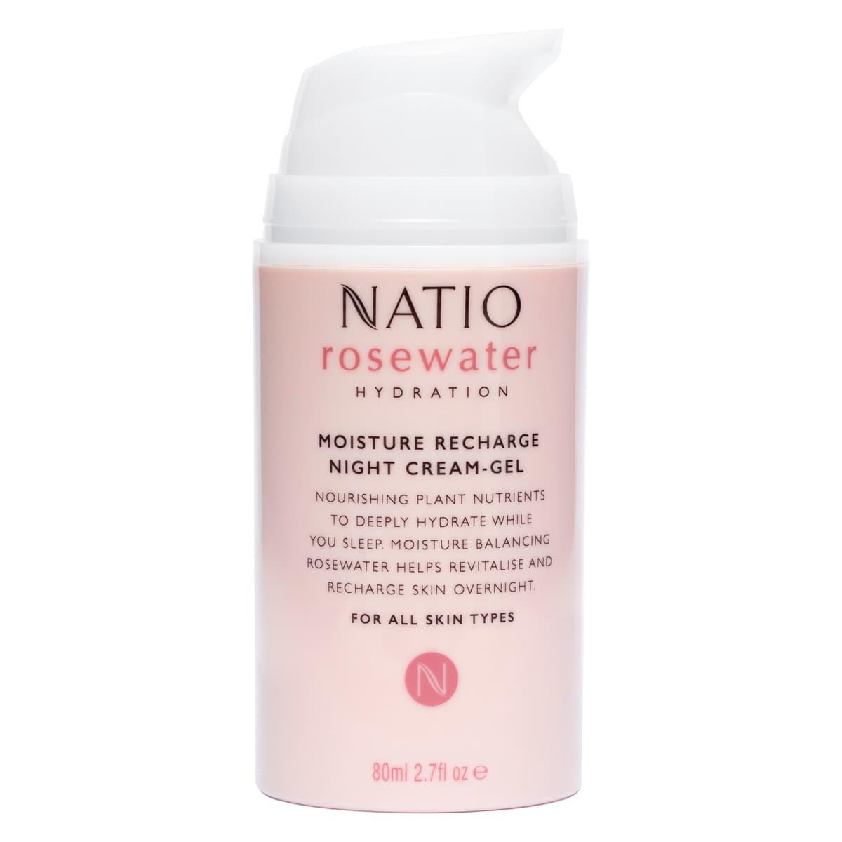 Thumbnail Natio Rosewater Night Cream-Gel 80ml