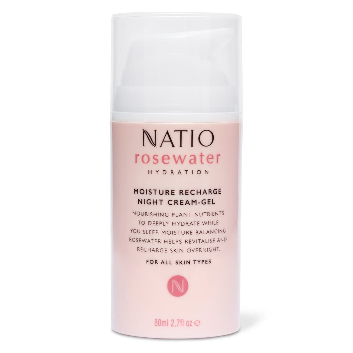 Thumbnail Natio Rosewater Night Cream-Gel 80ml
