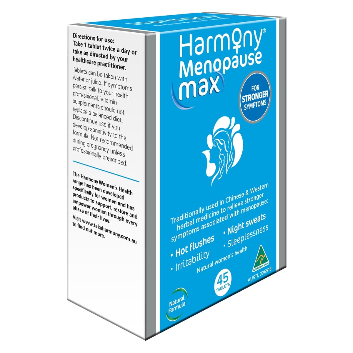 Thumbnail Harmony Menopause Max 45 Tablets