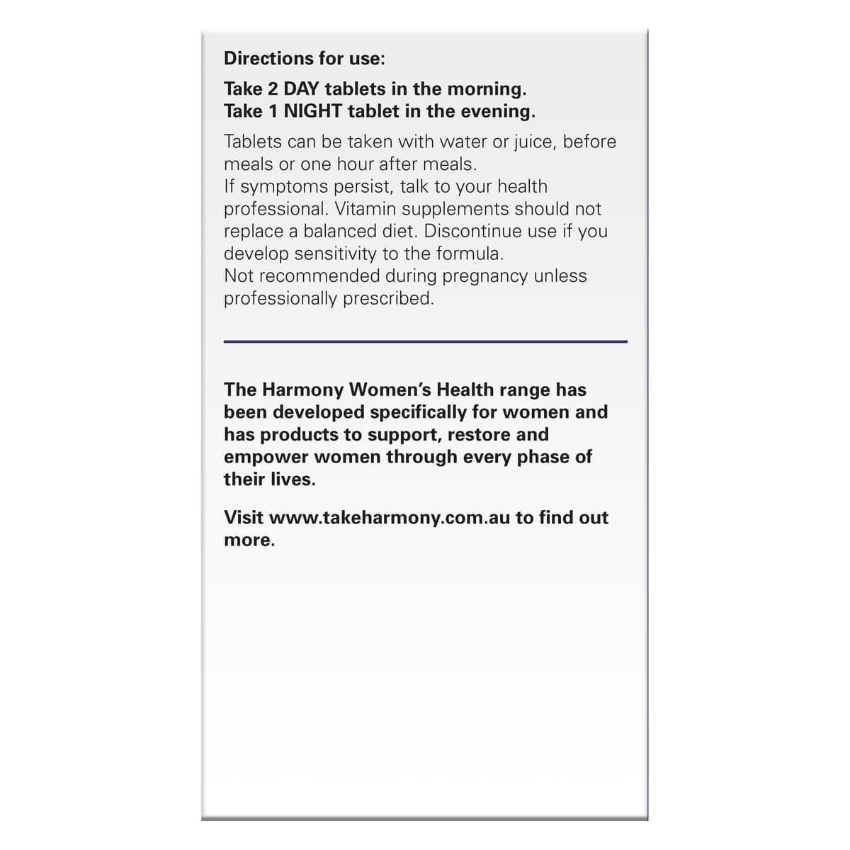 Thumbnail Harmony Menopause Day & Night 90 Tablets
