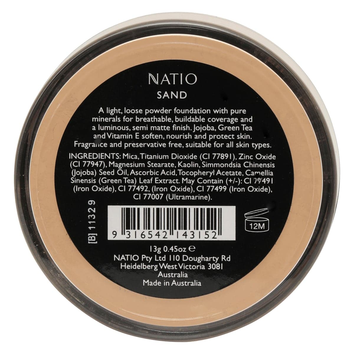 Thumbnail Natio Mineral Loose Foundation Sand 6g