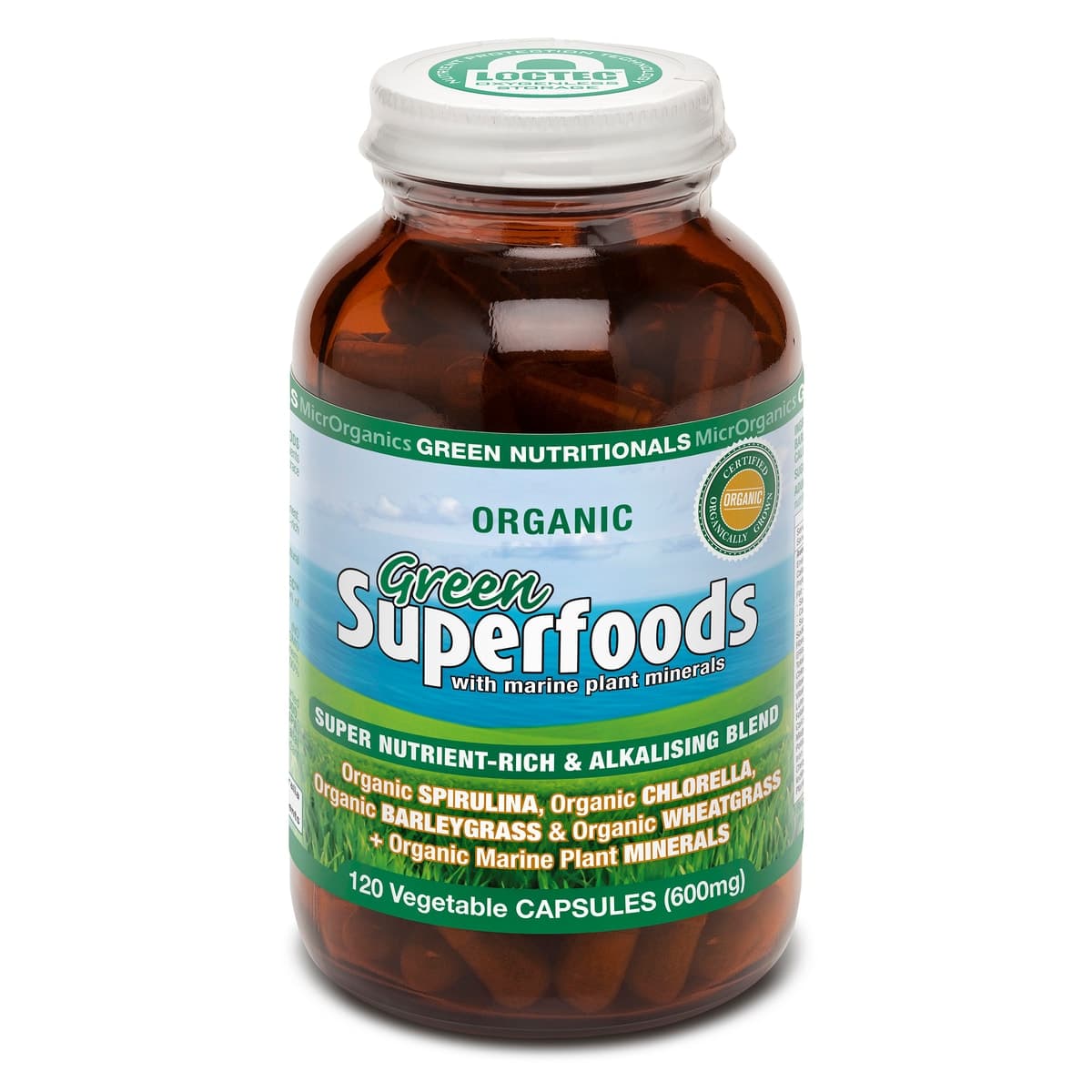 Thumbnail Green Nutritionals Green Superfoods 120 Vegan Caps