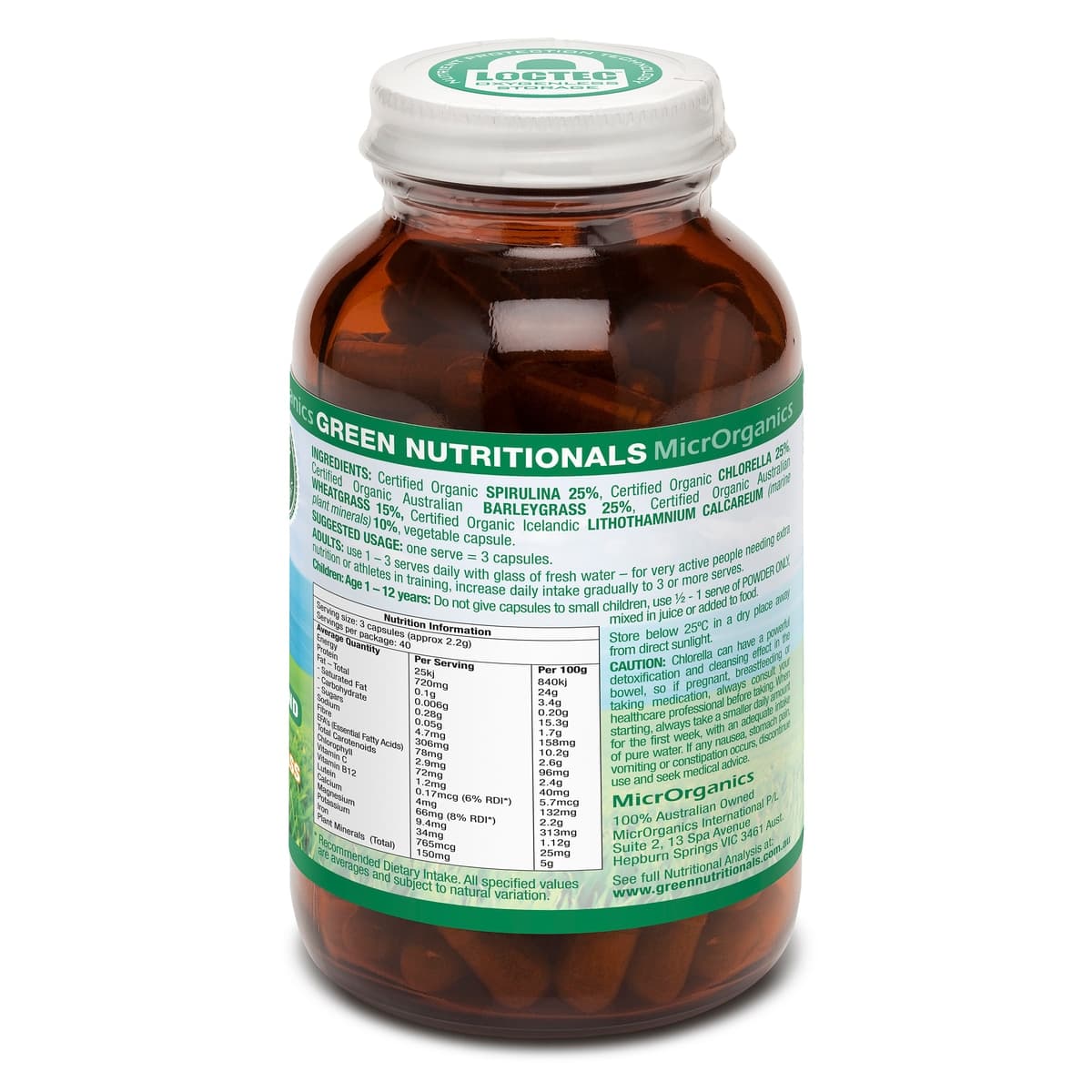 Thumbnail Green Nutritionals Green Superfoods 120 Vegan Caps