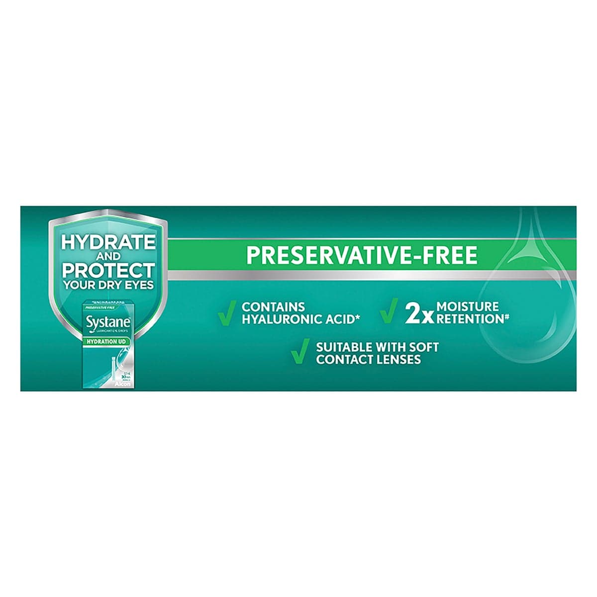 Thumbnail Systane Hydration UD Eye Drops Preservative Free 30 x 0.7ml Vials