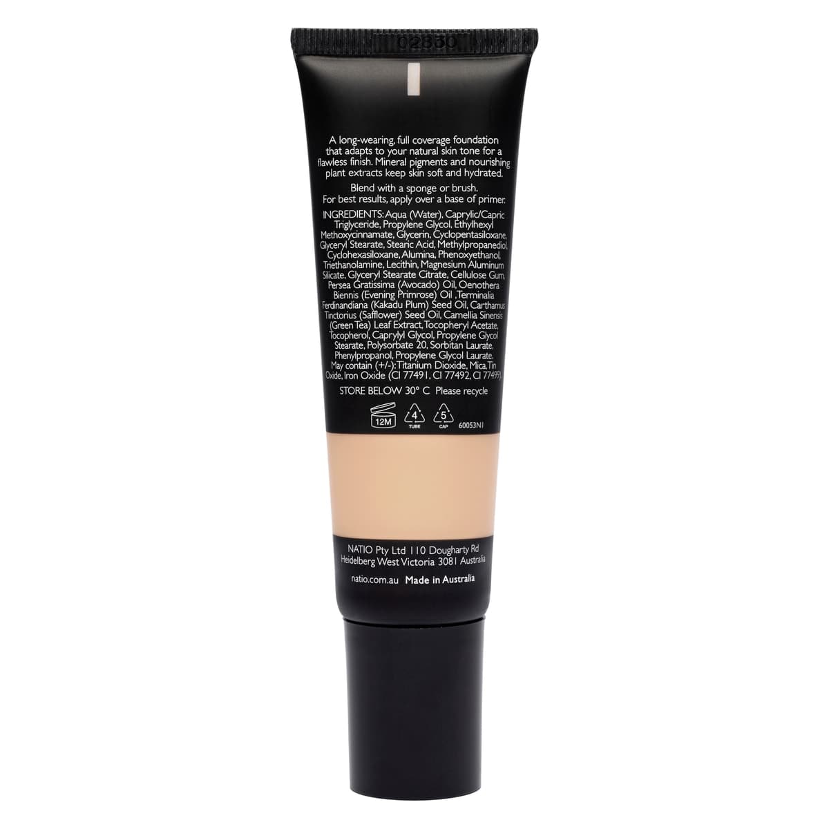Thumbnail Natio Semi Matte Full Coverage Foundation 30g Vanilla