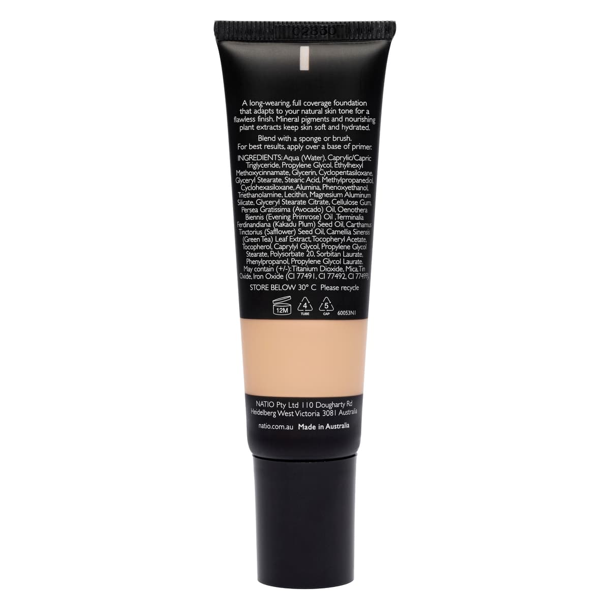Thumbnail Natio Semi Matte Full Coverage Foundation 30g Chai