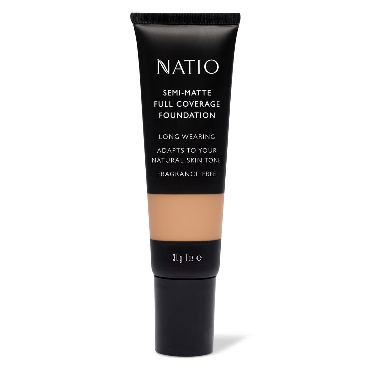 Thumbnail Natio Semi Matte Full Coverage Foundation 30g Hazelnut