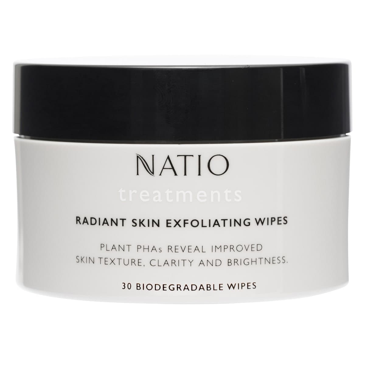 Thumbnail Natio Treatments Radiant Skin Exfoliating Wipes 30 Wipes
