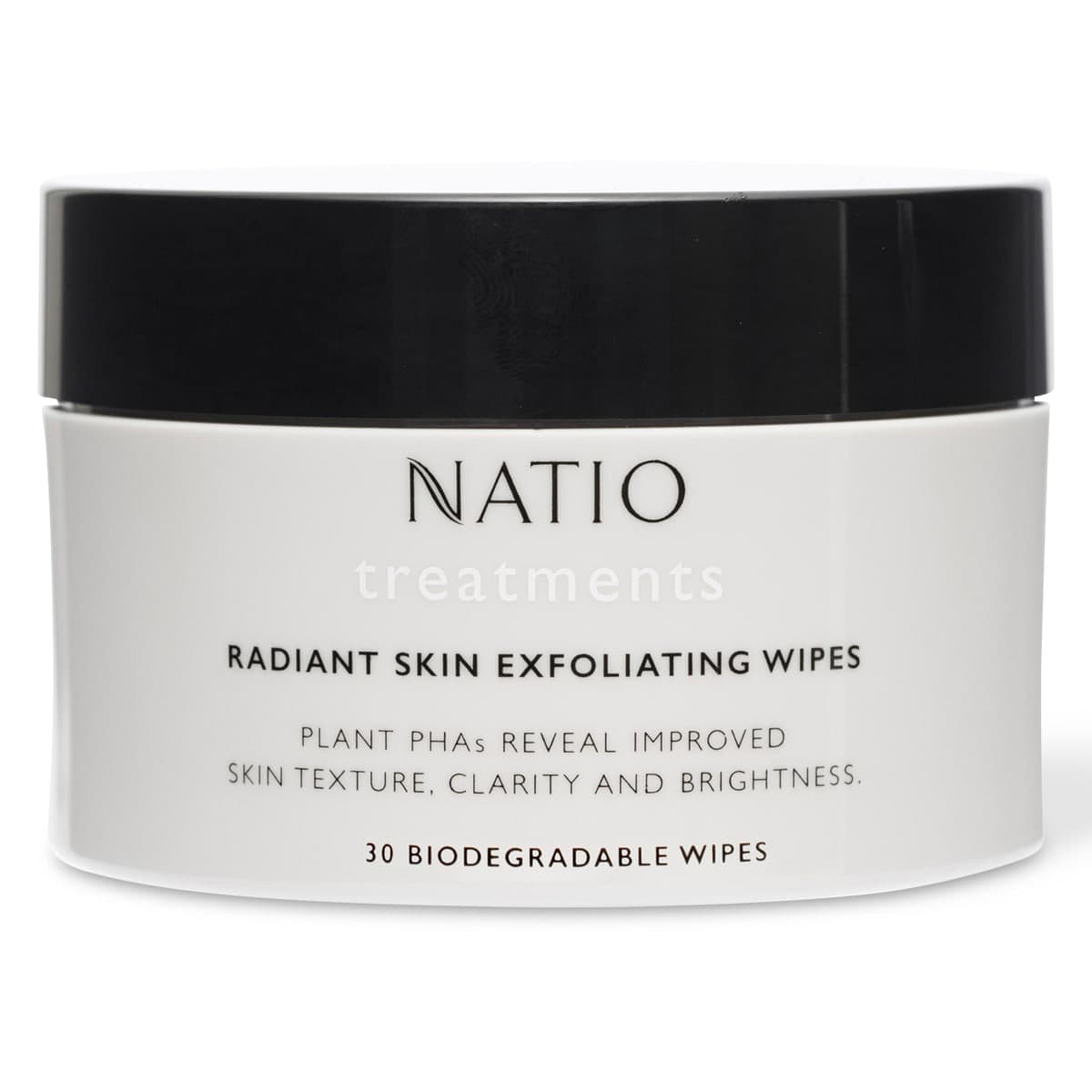 Thumbnail Natio Treatments Radiant Skin Exfoliating Wipes 30 Wipes