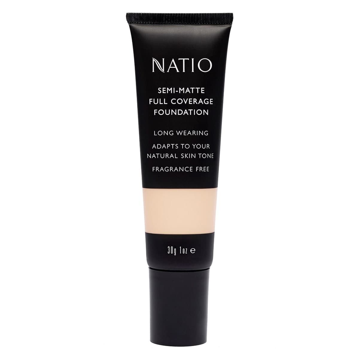 Thumbnail Natio Semi Matte Full Coverage Foundation 30g Shell