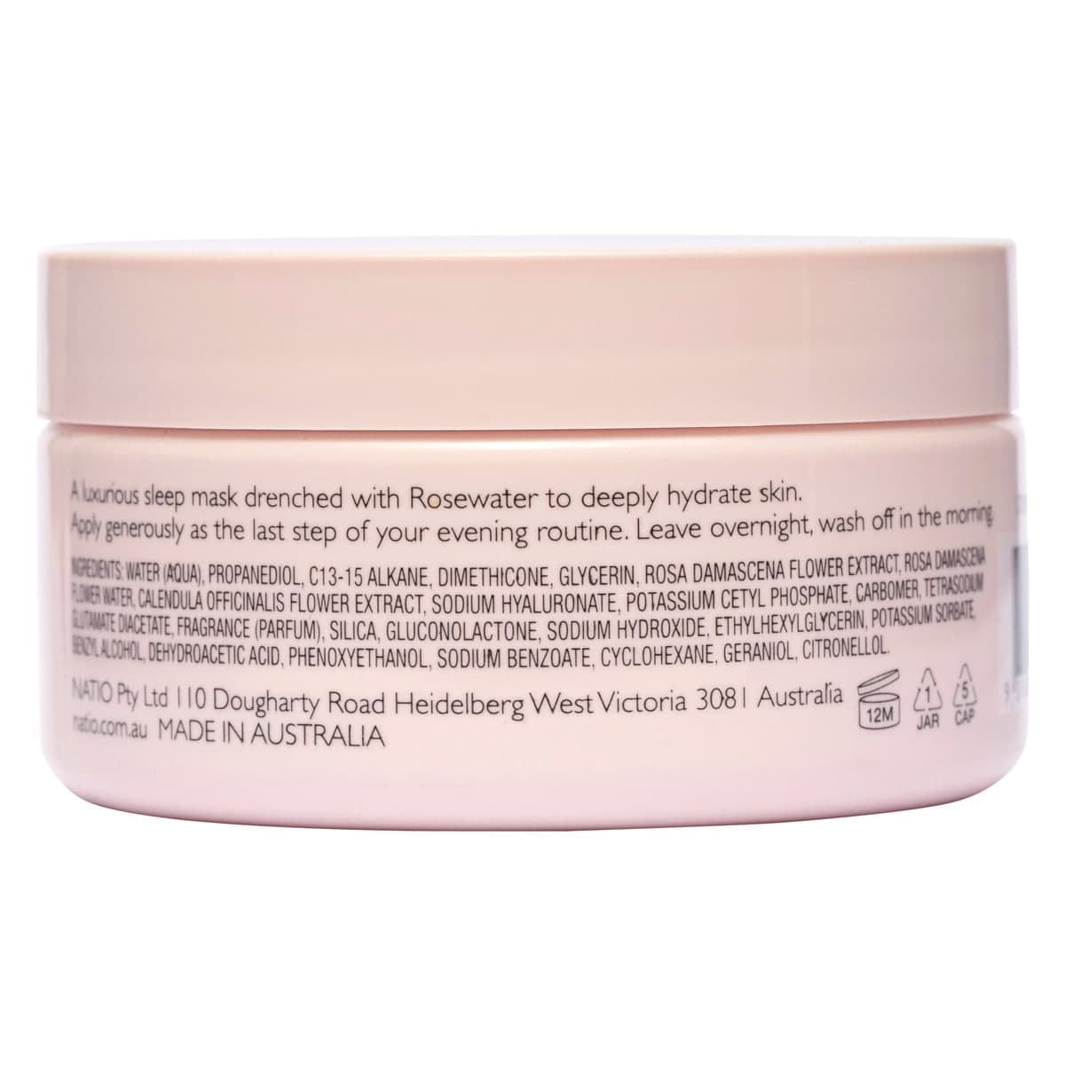 Thumbnail Natio Rosewater Hydration Moisture Gel Sleeping Mask 100g