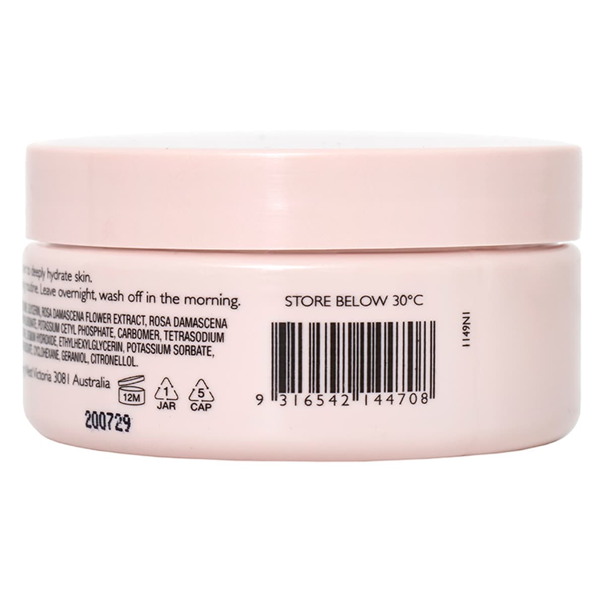 Thumbnail Natio Rosewater Hydration Moisture Gel Sleeping Mask 100g