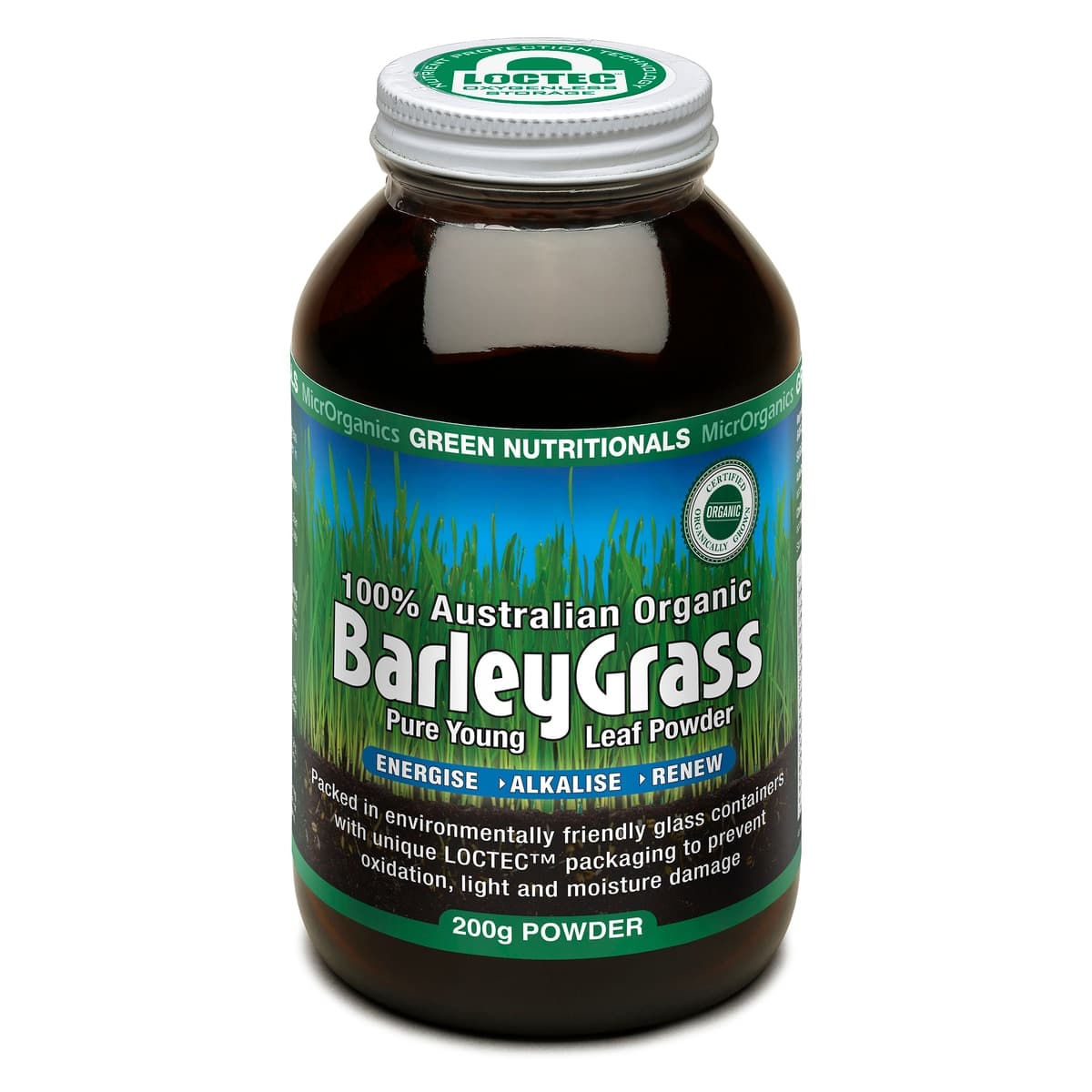 Thumbnail Green Nutritionals 100% Organic Australian Barley Grass 200g
