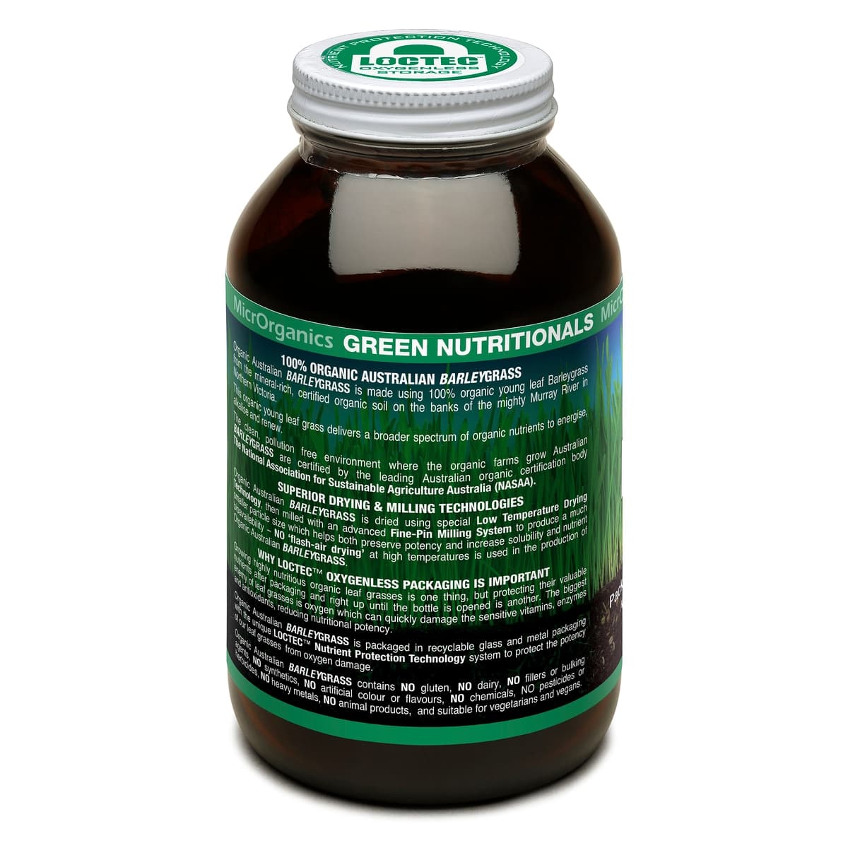Thumbnail Green Nutritionals 100% Organic Australian Barley Grass 200g