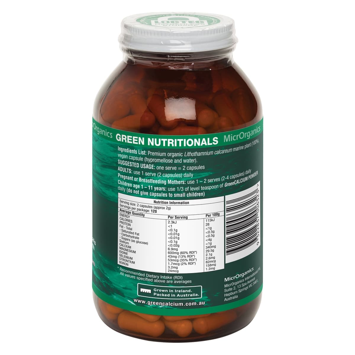 Thumbnail Green Nutritionals Green Calcium 240 capsules