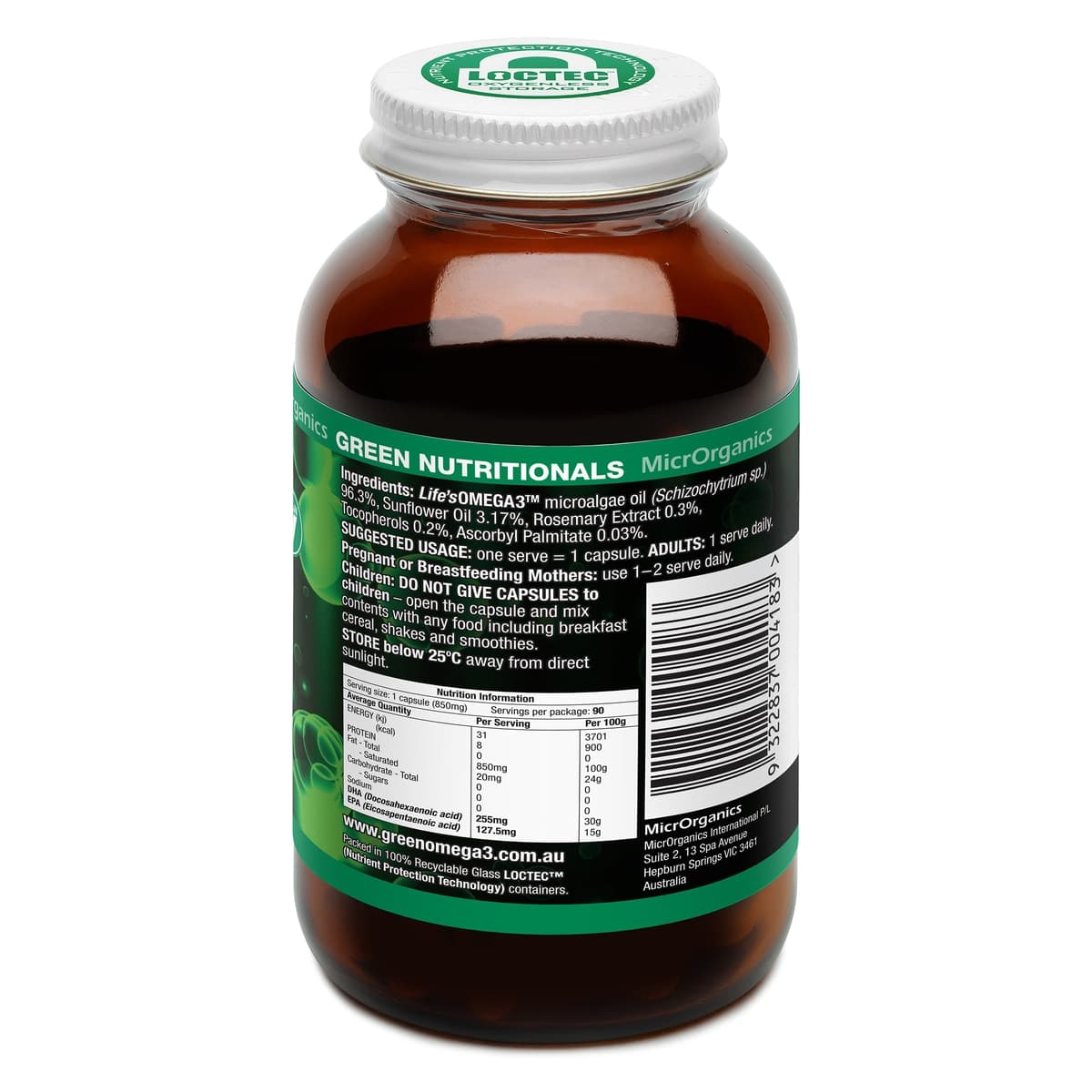 Thumbnail Green Nutritionals Vegan Omega 3 90 Vegan Capsules