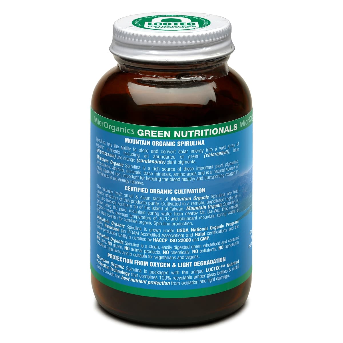 Thumbnail Green Nutritionals Mountain Organic Spirulina 200 Tablets