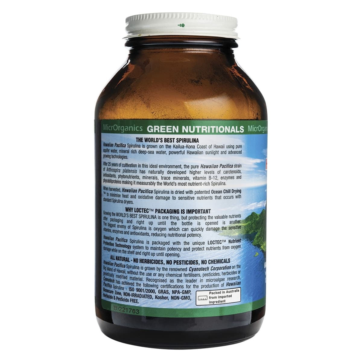 Thumbnail Green Nutritionals Mountain Organic Spirulina 200 Tablets