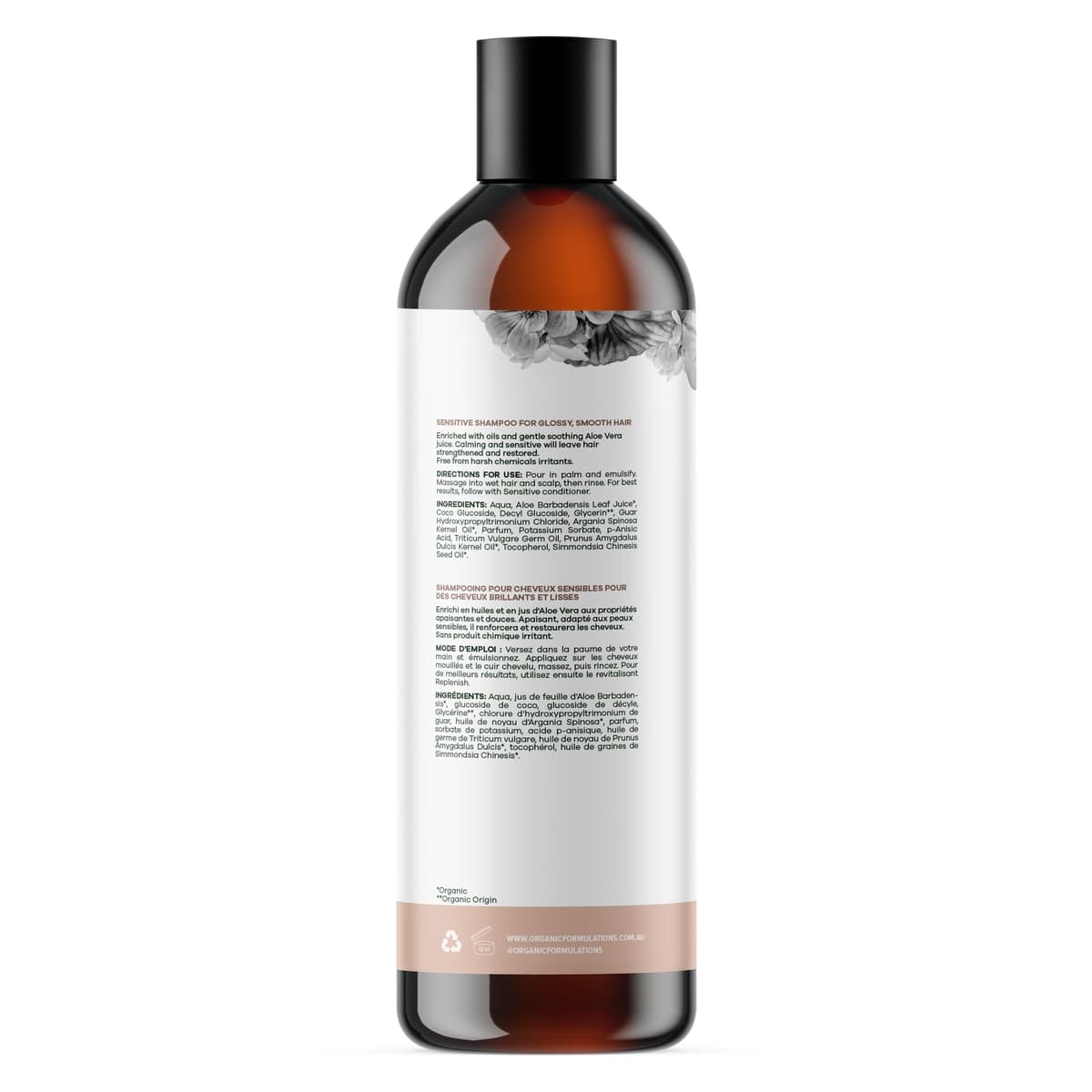 Thumbnail Organic Formulations Sensitive Shampoo 500ml