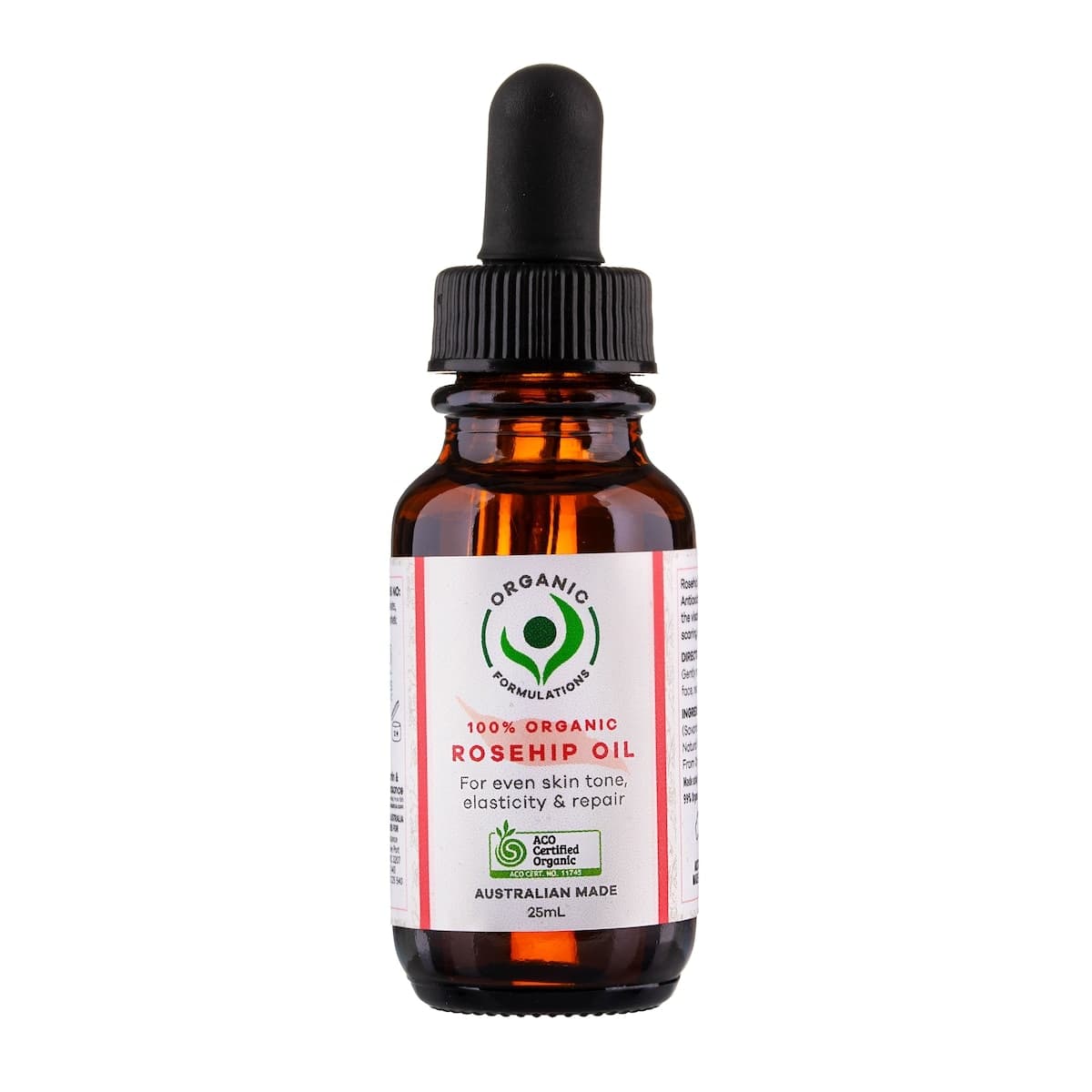 Thumbnail Organic Formulations 100% Organic Rosehip Oil 25ml