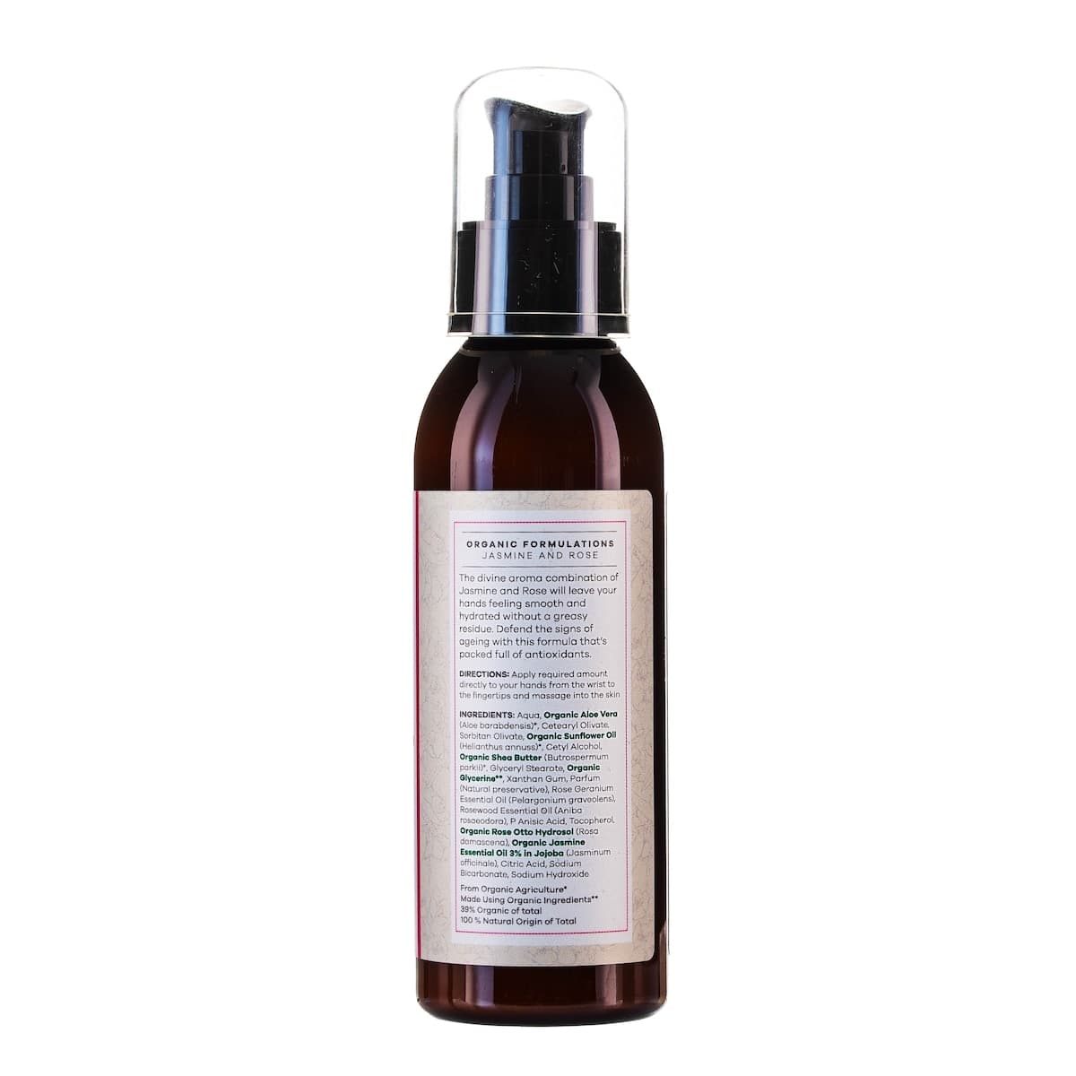Thumbnail Organic Formulations Jasmine & Rose Hand Cream 125ml