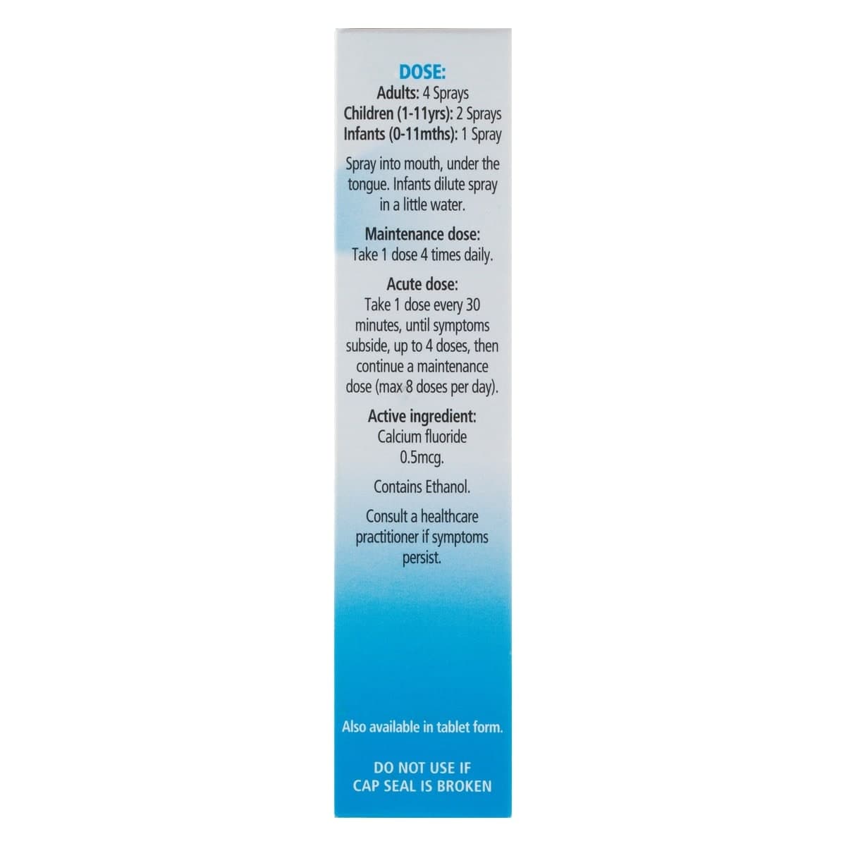 Thumbnail Schuessler Tissue Salts Calc Fluor Skin Elasticity Spray 30ml