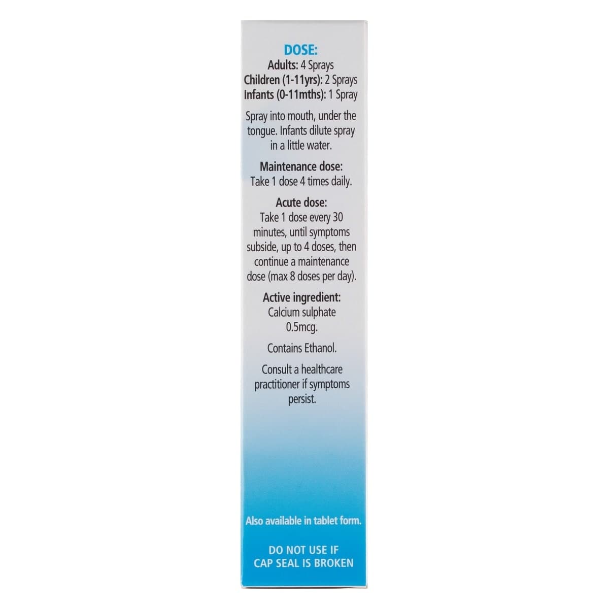 Thumbnail Schuessler Tissue Salts Calc Sulph Blood Cleanser Spray 30ml