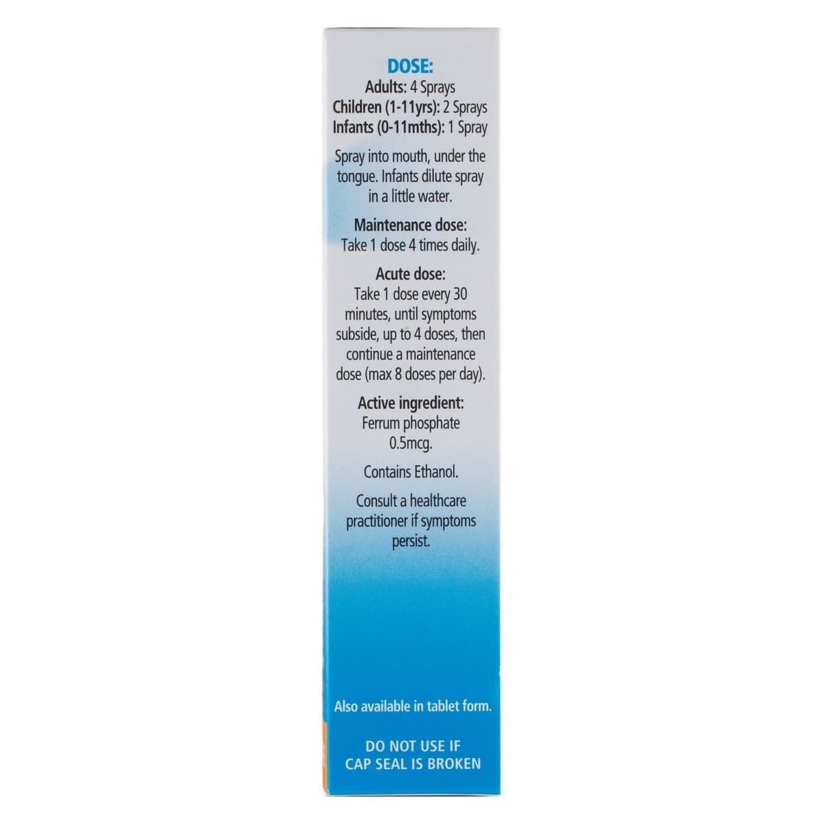Thumbnail Schuessler Tissue Salts Ferr Phos First Aid Spray 30ml