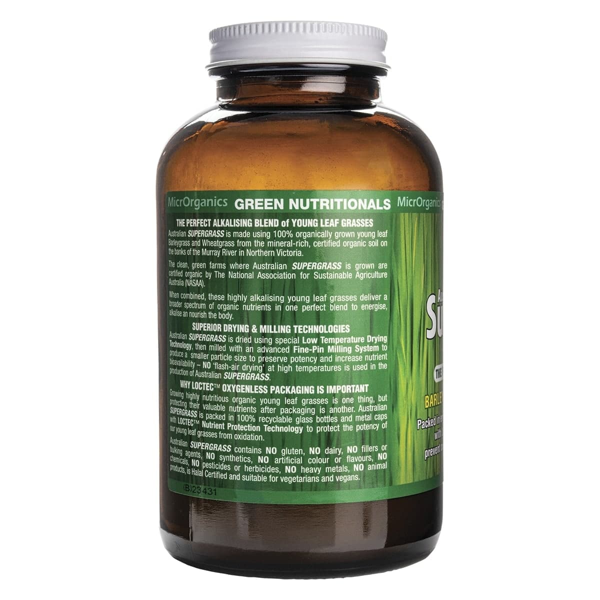 Thumbnail Green Nutritionals Organic Supergrass Powder 200g
