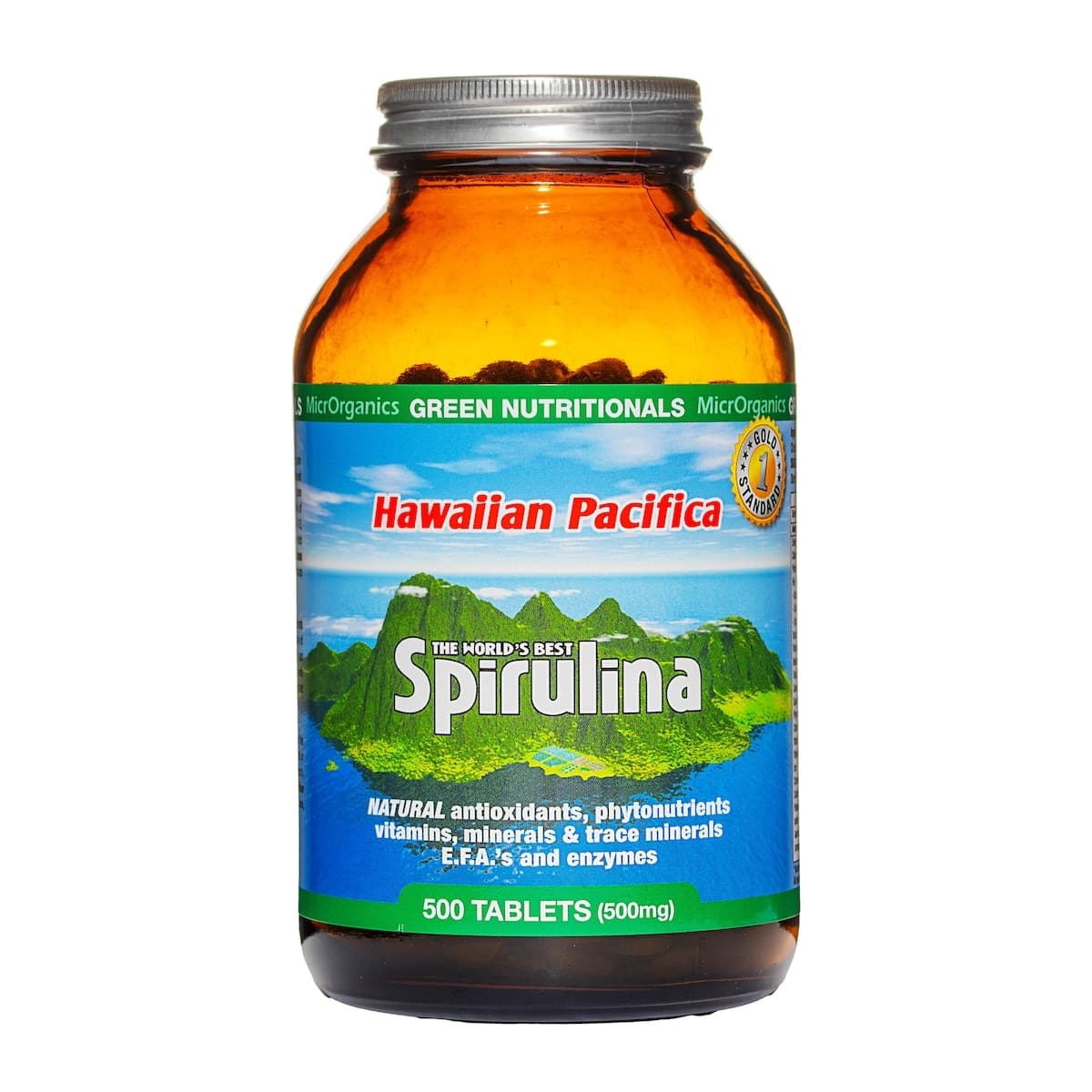 Thumbnail Green Nutritionals Hawaiian Pacifica Spirulina 500 Tablets