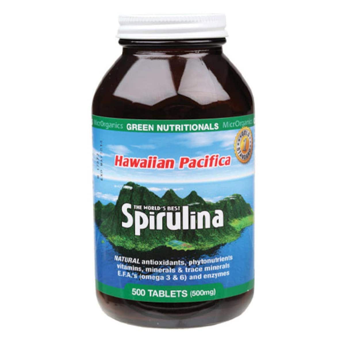 Thumbnail Green Nutritionals Hawaiian Pacifica Spirulina 500 Tablets