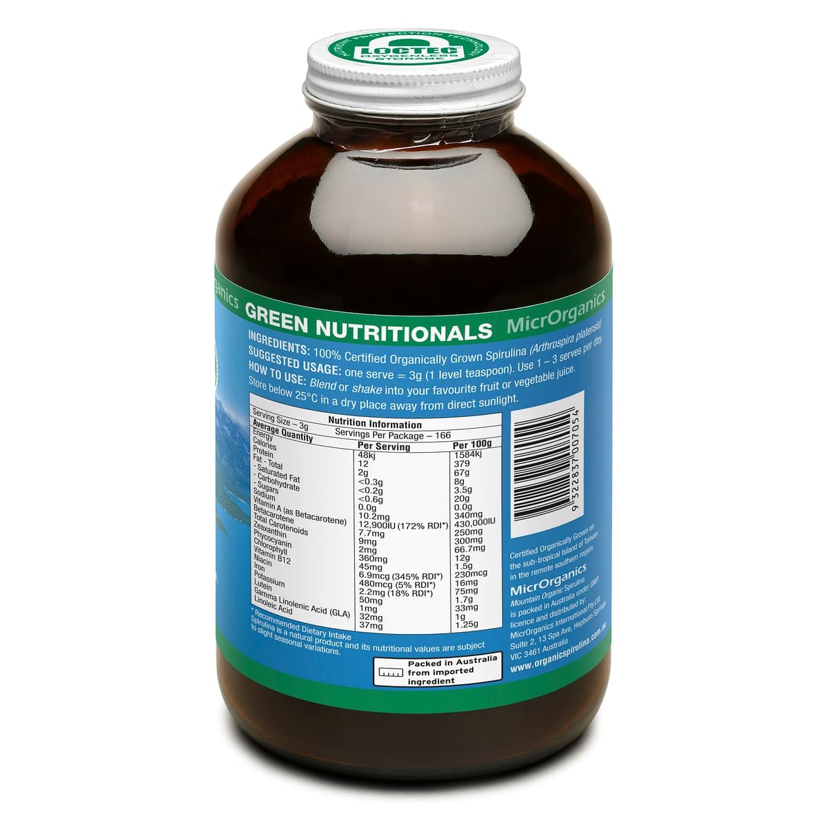 Thumbnail Green Nutritionals Mountain Organic Spirulina Powder 500g