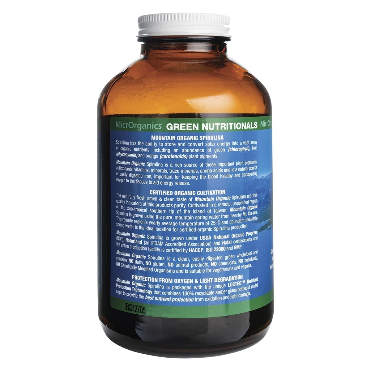 Thumbnail Green Nutritionals Mountain Organic Spirulina Powder 500g