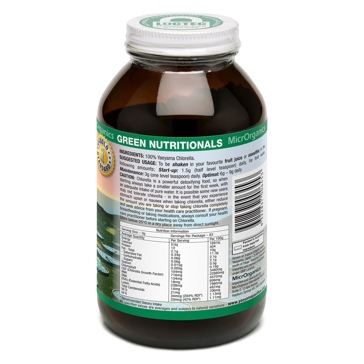 Thumbnail Green Nutritionals Yaeyama Pacifica Chlorella Powder 250g