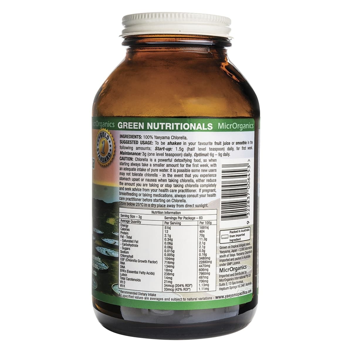 Thumbnail Green Nutritionals Yaeyama Pacifica Chlorella Powder 250g