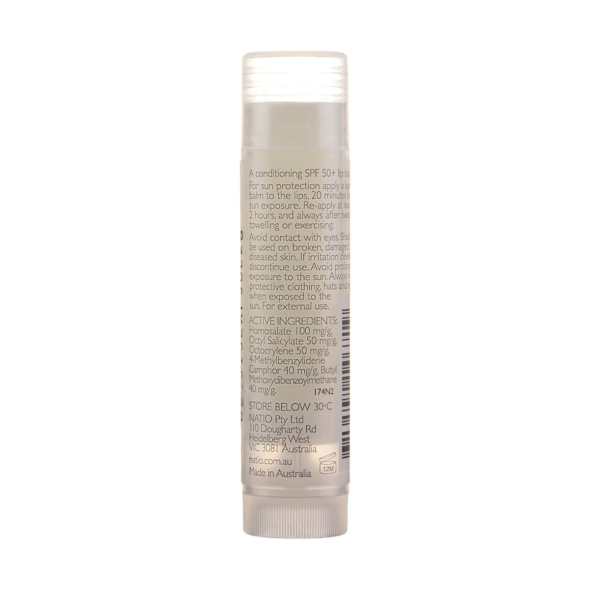 Thumbnail Natio Moisturising Lip Balm SPF50 4g