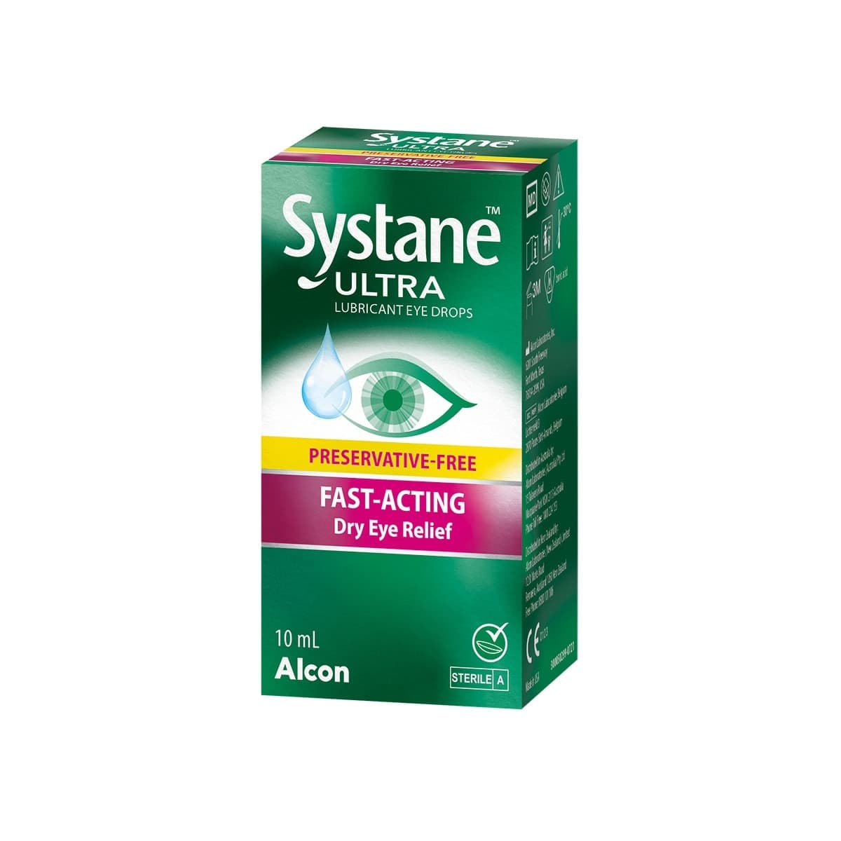 Thumbnail Systane Ultra Lubricant Eye Drops Fast Acting Preservative Free 10ml