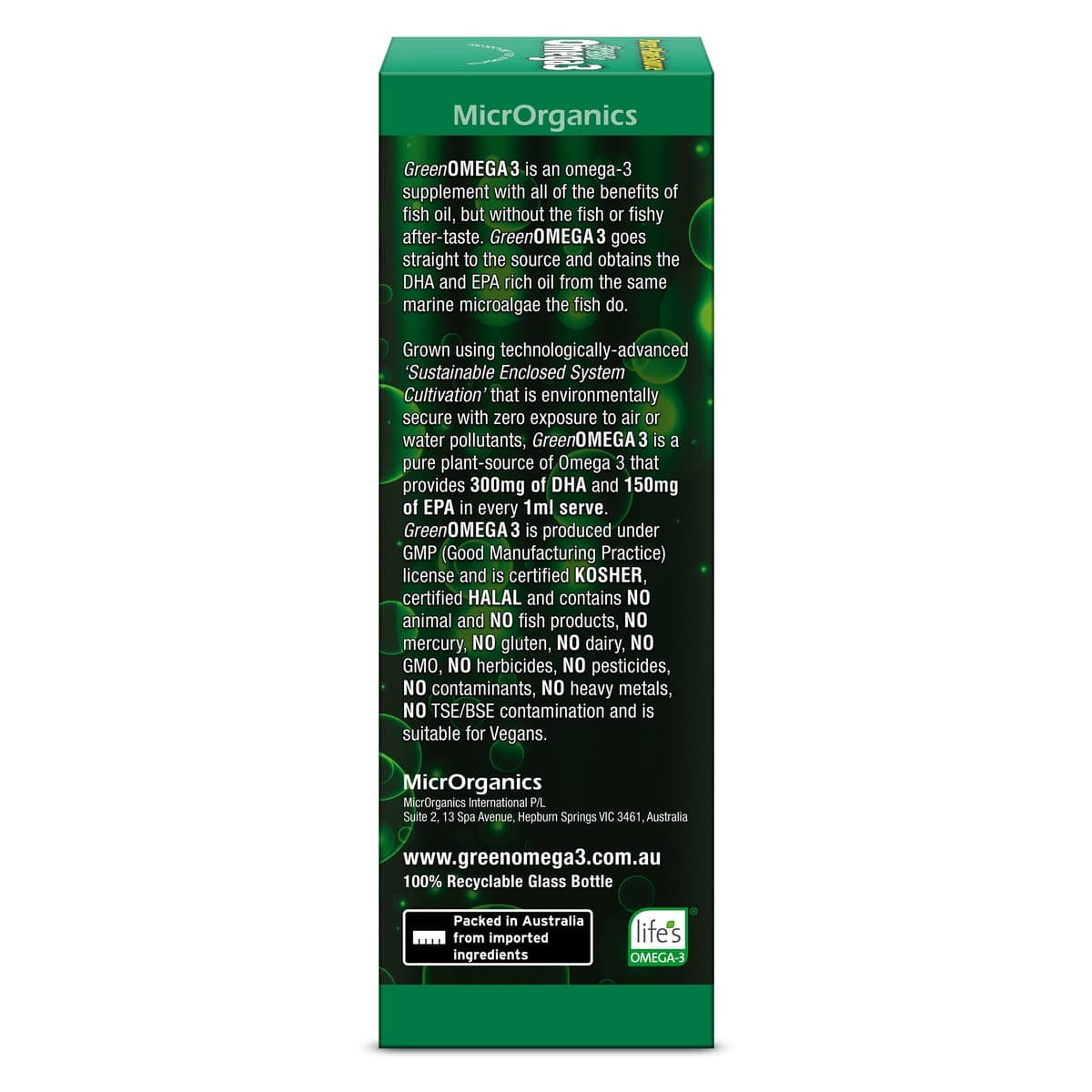Thumbnail Green Nutritionals Green Vegan Omega3 Drops 50ml